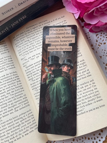 Sherlock holmes quote - sherlock, bookmark