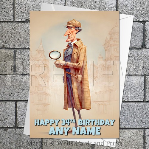 Sherlock holmes birthday - birthday, card